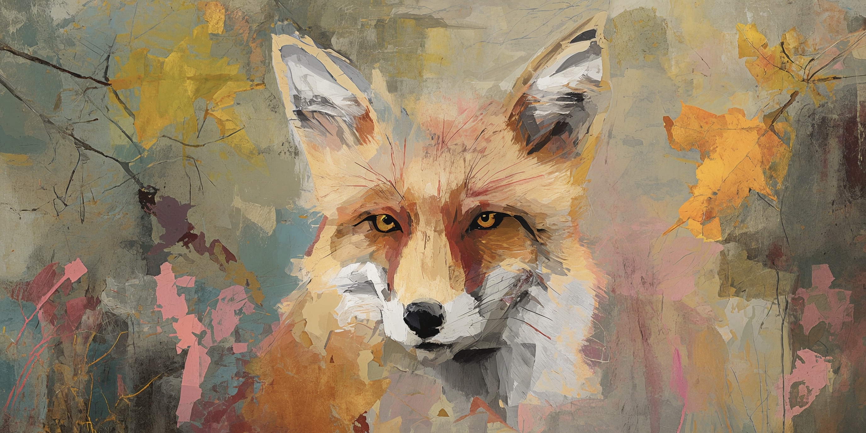 Clad in Crimson and Gold, the Fox