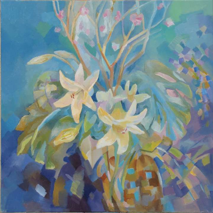 Composition  24 W X 24 H IN. Oil on canvas