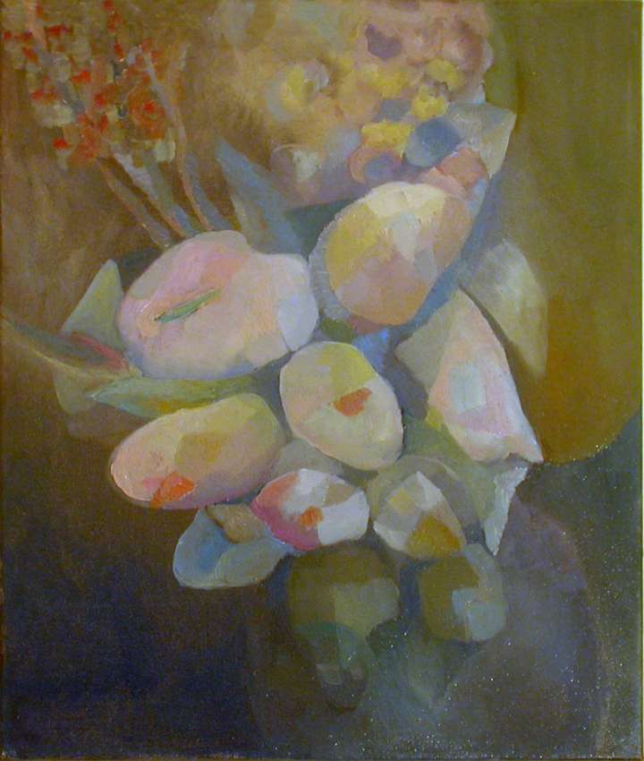 Floral Composition  16 W X 20 H IN. OIL ON CANVAS