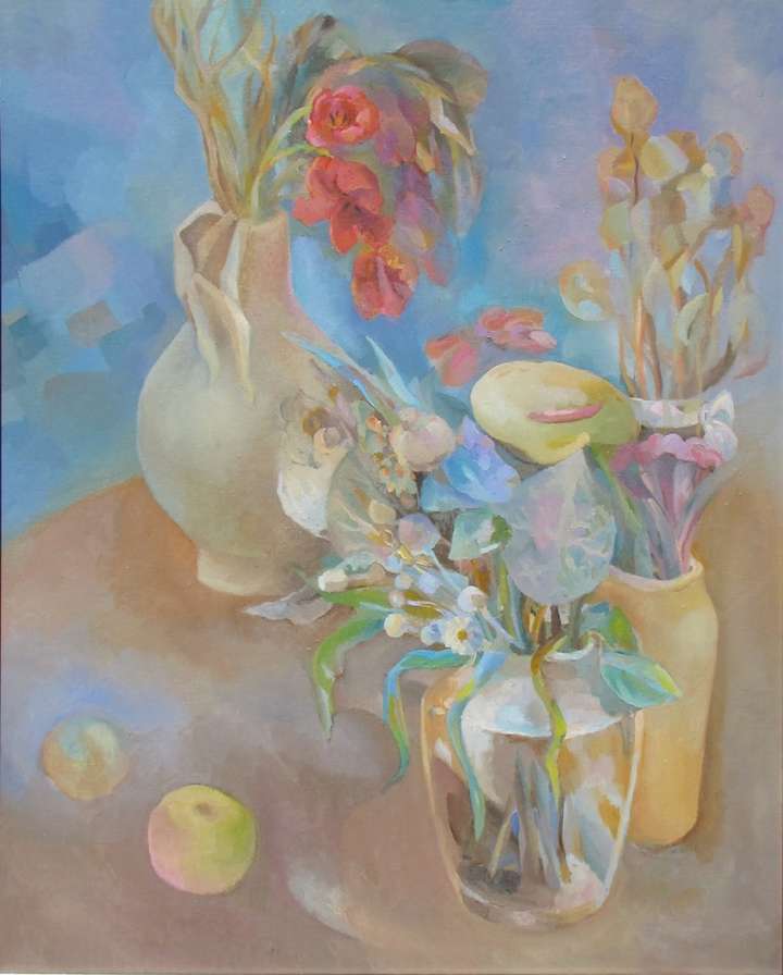 Still Life  STILL LIFE. 24 W X 30 H IN. Oil on canvas board
