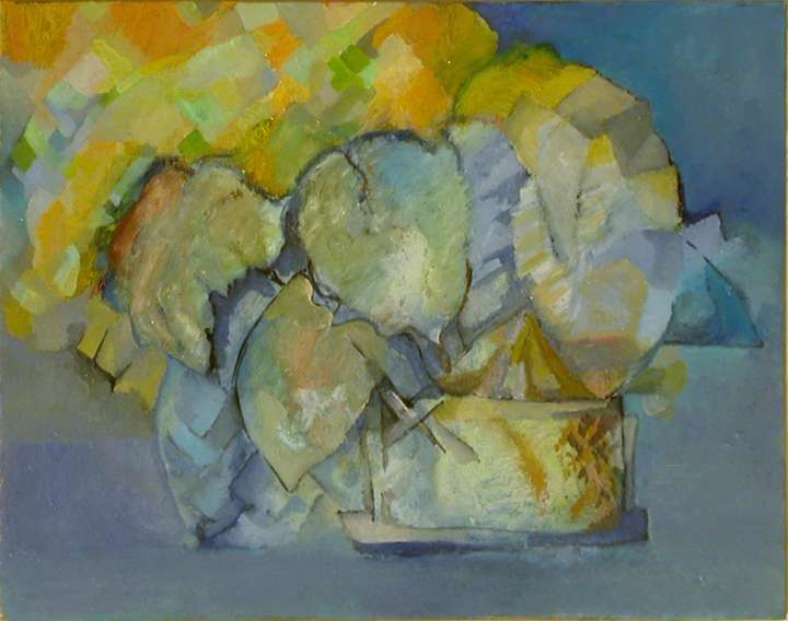 Floral Composition  16 W X 12H IN. OIL ON CANVAS BOARD. PRIVATE COLLECTION, NJ, USA