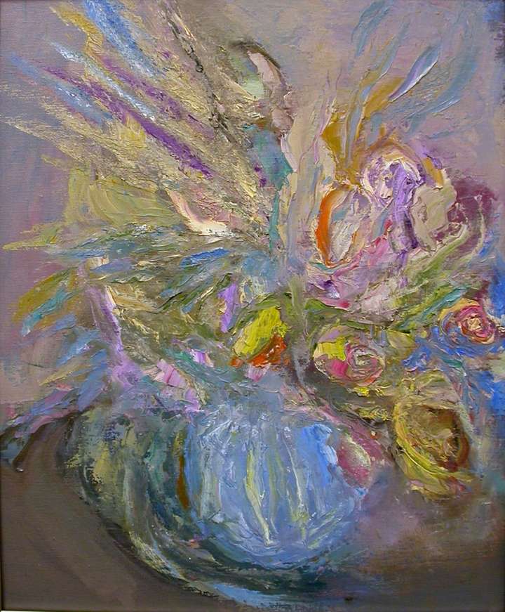 Flora  16 W X 20 H IN. OIL ON CANVAS BOARD. PRIVATE COLLECTION TORONTO, CANADA.