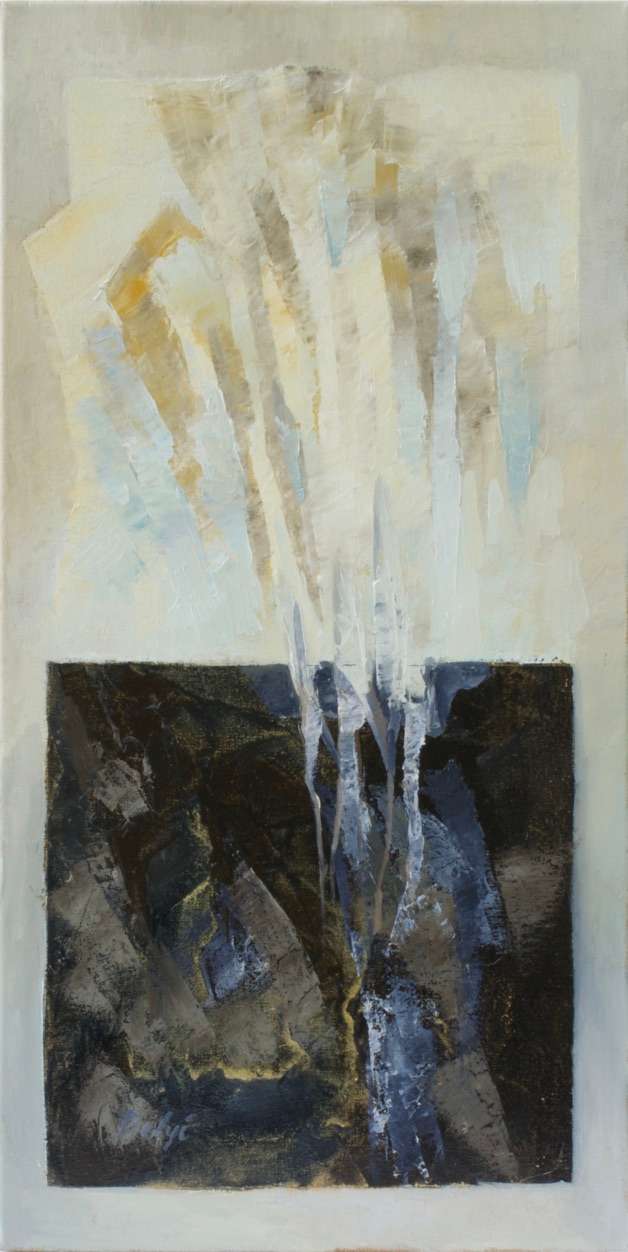 12 W X 24 H X 1.75 IN. OIL ON CANVAS.
