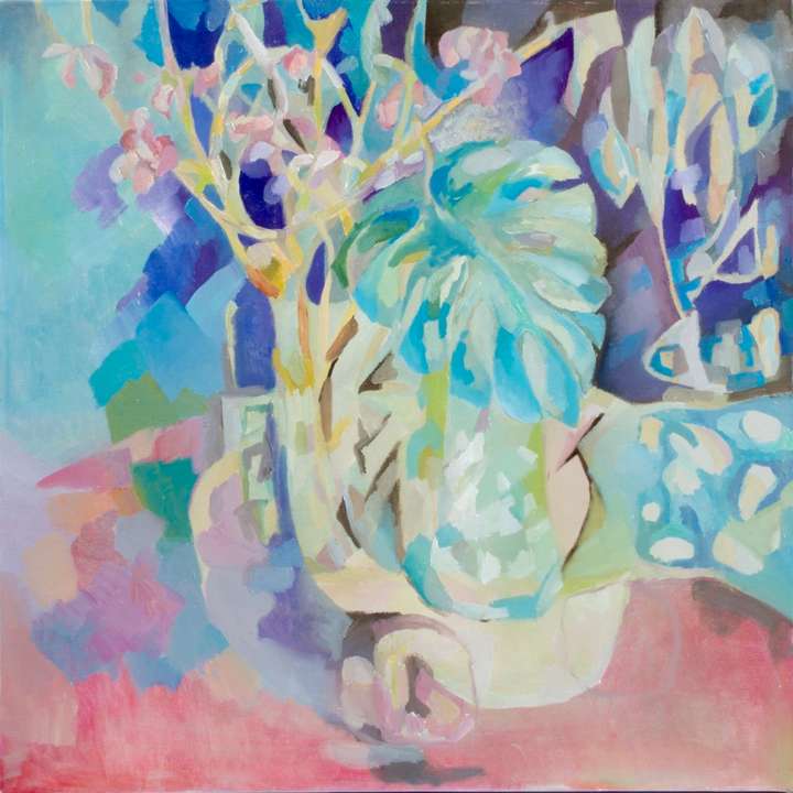 Still Life  24 W X 24 H X 1.5 IN. Oil on canvas.